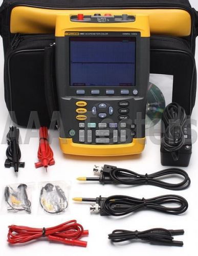 Fluke 196C ScopeMeter 1GS/s Dual-Input 100MHz HandHeld Color Oscilloscope