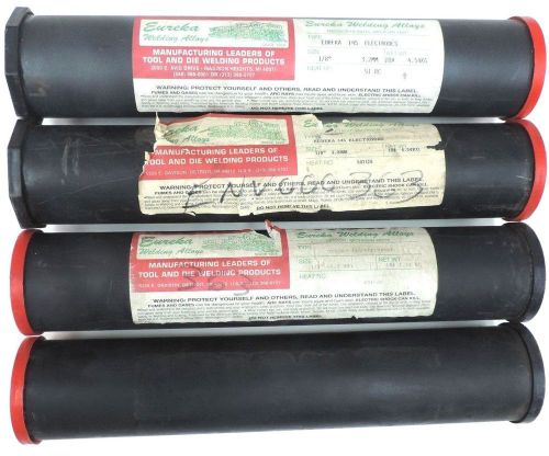 40 LB&#039;S - EUREKA 145 ELECTRODES 1/8&#034; STICK WELDING RODS (4 - 10LB TUBES) 51BC