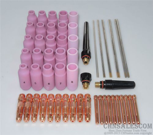 58 pcs TIG Welding Torch Kit  WP-17 WP-18 WP-26 WL15 Lanthanated Tungsten