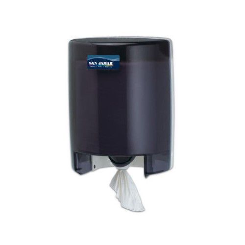 San Jamar Classic Center Pull Towel Dispenser in Black Pearl / White