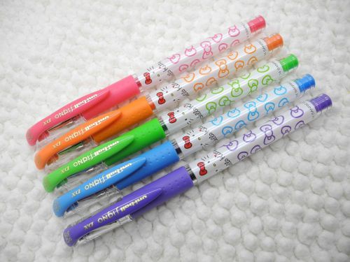 Violet&amp;Pink&amp;L.Green&amp;L.Blue&amp;Orange Uni-Ball Hello Kitty UM-181KT 0.38mm RollerPen