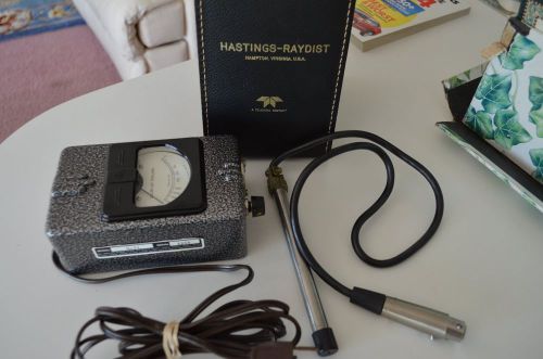 TELEDYNE HASTINGS-RAYDIST HASTINGS AIR-METER MODEL G-11 WORKS GREAT !! w CASE