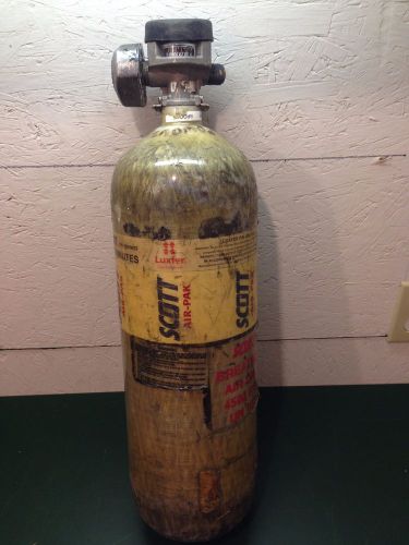 Scott 4500psi 45min carbon scba air pak bottle cylinder breathing tank mfr 2008 for sale