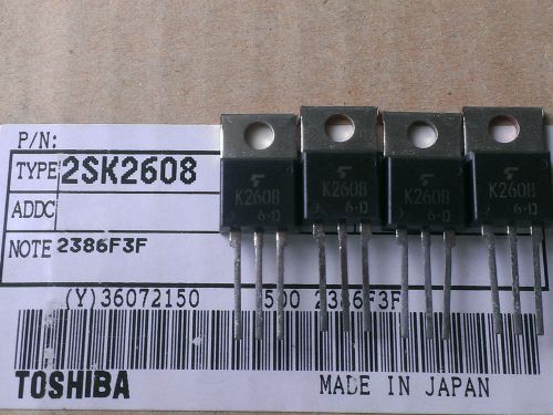 [20 pcs] genuine toshiba 2sk2608 mos fet n-chn 900v 3a to220 made in japan for sale