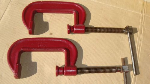 VTG. JORGENSEN &amp; ARMSTRONG 4&#034; C-CLAMPS