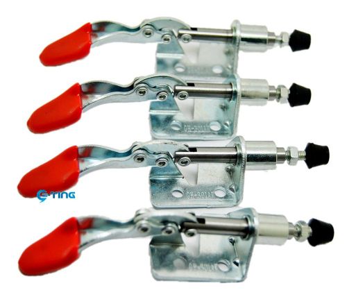 4x GH-301AM Steel Pull Hand Tool Toggle Clamp Red Handle 100lbs Holding Capacity