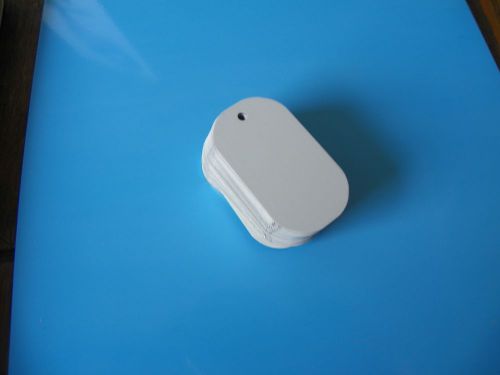 Gloss White Aluminum Dye Sublimation Dog Tag Blanks