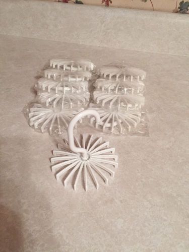 Lot of 10 brand new white plastic hangers