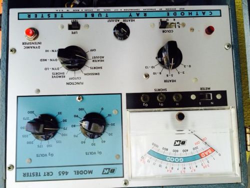 B&amp;K Tube Tester 475 Crt Cathode Ray Vtg