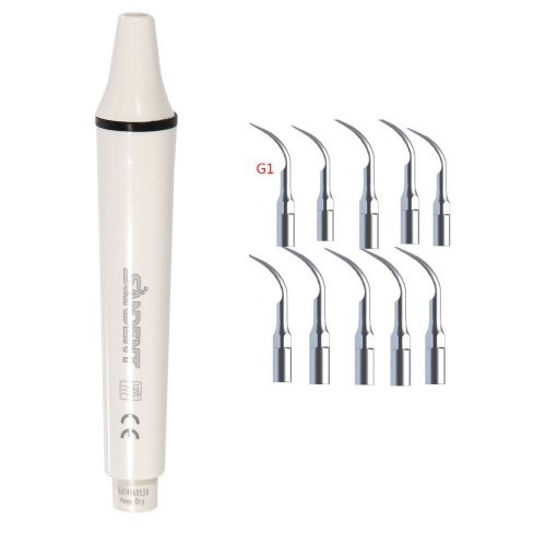 1x dental ultrasonic piezo scaler handpiece + 10 g1 scaling tips ems woodpecker for sale