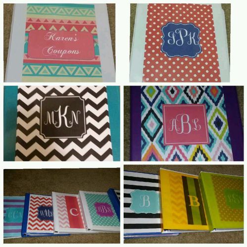 Custom Monogrammed Advanced Coupon Binders