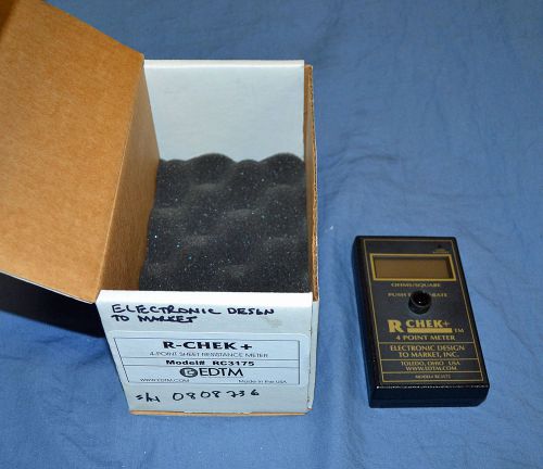 EDTM R-CHEK+ RC3175 4 Point Sheet Resistance Meter Surface Resistivity glass NOS