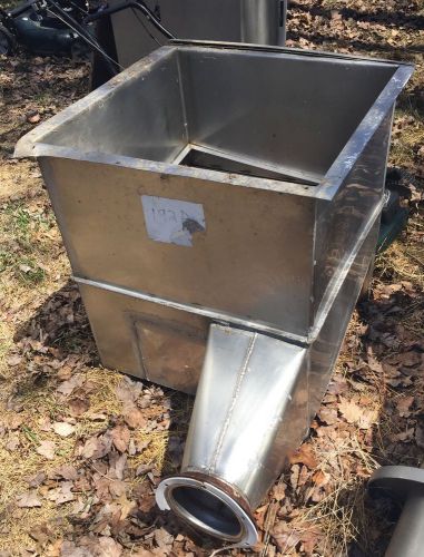 Stainless steel powder hopper tote bin with side outlet for sale