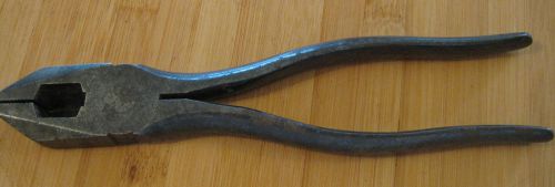 VTG.ANTIQUE W.SCHOLLHORN &amp; CO. BERNARD #512-8 LINEMAN PLIERS-New Haven, CT.