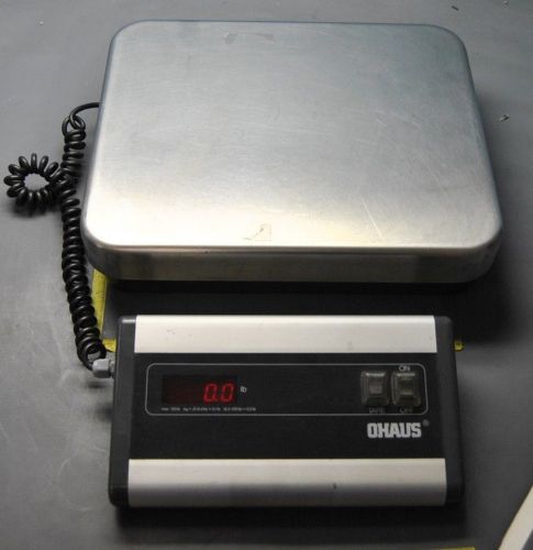 OHAUS D10-00 100LB DIGITAL FLOOR SCALE POSTAL/PACKAGE/INDUSTRIAL