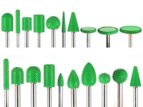 10% discount 20 PC Green Saburr Tooth Carbide Burrs 1/4&#034; shank made in USA