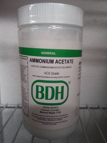 BDH AMMONIUM ACETATE 500G ACS GRADE