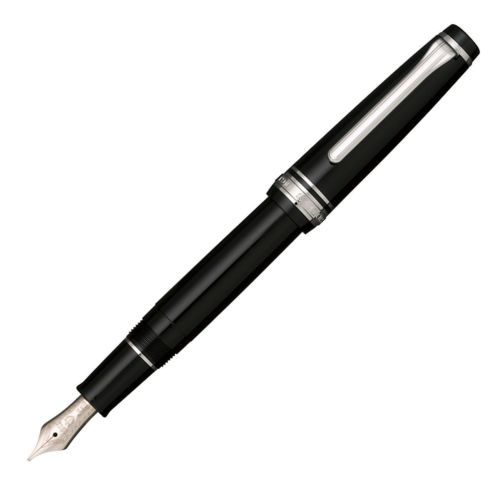 Sailor fountain pen Black professional gear slim silver 11-1222-220 from Japan