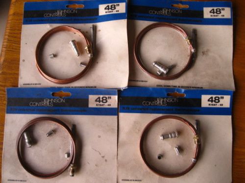 Thermocouple 48&#034; JOHNSON CONTROLS, K19AT-48 Replacement LOT of (4)