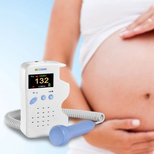 VCOMIN FD-200G Portable Fetal Heart Doppler LCD Backlit Baby Heart Rate Monitor