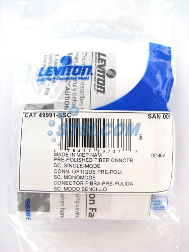 Leviton FastCAM Singlemode OS2 SM SC Fiber Optic Connector 49991-SSC ~STSI