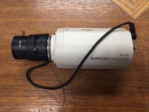 Super Circuits PC-33C CCTV Color Security Camera w/ CCTV Lens 3.5-8.0mm F1.4