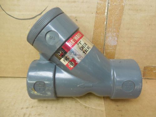 Hayward 1-1/2&#034; PVC Y&#034; Check Valve Glue-In Socket New