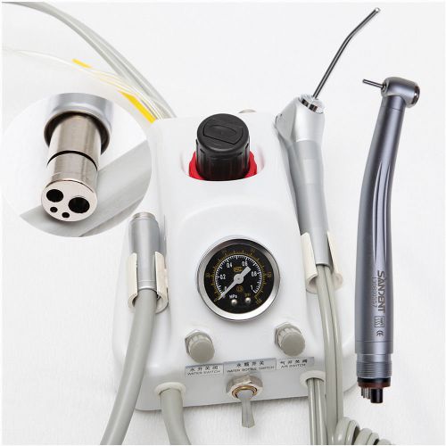 NEW Portable Dental Turbine Unit Work w/Compressor + High Speed Handpiece 4H STN