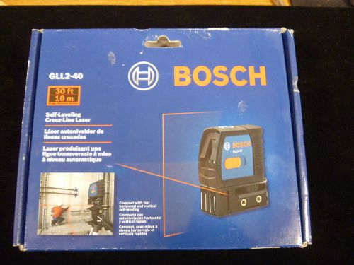 BOSCH GLL2-40 SELF-LEVELING CROSS-LINE LASER LEVEL