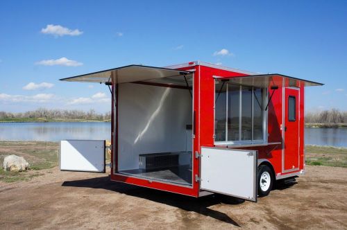 8.5 X 14 Enclosed Cargo Concession Vending Trailer: Windows Sinks Electric VIDEO