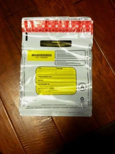 MMF Tamper Evident Deposit Bags 236-2010-N-06 9&#034; x 12&#034; 100 Bags