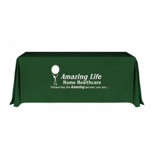 Custom printed trade show table cover (6&#039; table) for sale