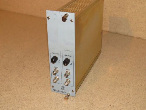 BERKELEY NUCLEONICS CORP BNC DUAL PULSE AMPLIFIER MODULE MODEL 8016 (B)