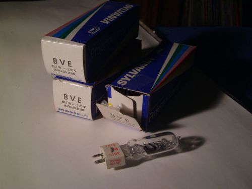 3 Count Sylvania BVE 625W 120V 625 Watts/120 Volts AVG 50HRS Tungsten Halogen