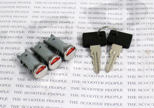 Vespa PX LML Set of 3 Barrel Lock - TSP