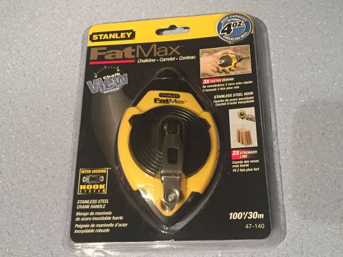 brand New Stanley 47-140 FATMAX Chaulk Line 100&#039; High Capacity 4 oz Free Ship!