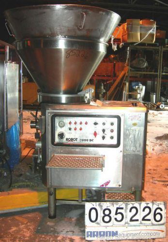 Used- Reiser Vemag Meat Stuffer, Model Robot 3000DC, 304 Stainless Steel. Approx