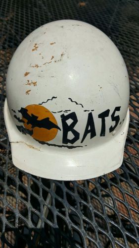 Vintage msa/bullard? fiberglass skullgard hard hat used,bats (batman)! for sale