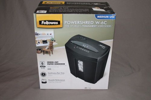 Fellowes Powershred W-6C Cross-Cut Shredder