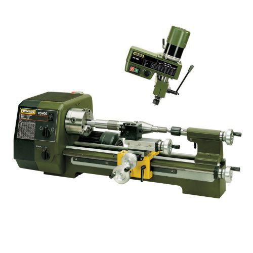 Proxxon 24400 pd 400 220v micromat mini engine lathe, pf 400 mill/drill head for sale