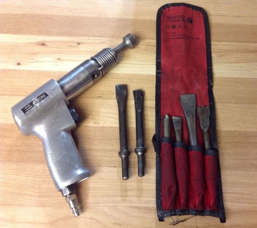 SNAP-ON AIR HAMMER RIVETER PH2050 &amp; MATCO CHISEL CUTTER SCRAPER HAMMER SET OF 7