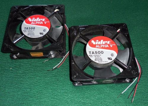 Nidec Alpha V TA500 Fans quanity two (2)