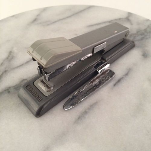 Mid Century Vintage Bostitch Stapler Model B8 With Staple Remover Gray 