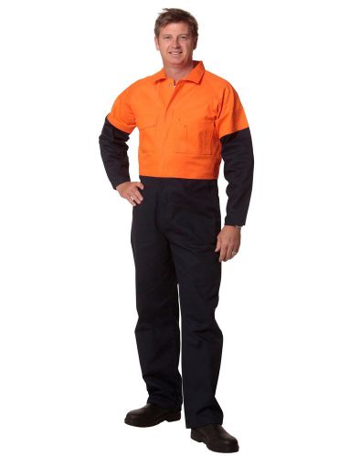 NEW MENS TWO TONE REGULAR COVERALL PAINTER TRADIE MECHANIC WORK MEN&#039;S OVERALLS