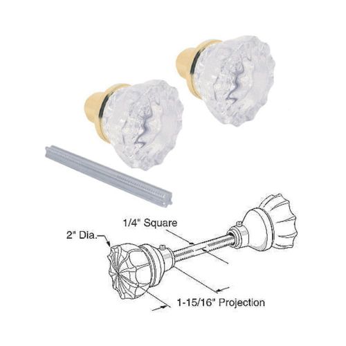 Prime Line Prod. Crystal Glass Door Replacement Knob