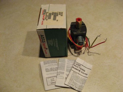 Asco red-hat ii solenoid valve ef8317g35 1/4&#034; 3 way new for sale