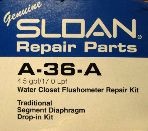 LOT OF 5 SLOAN A-36-A FLUSHOMETER REPAIR KIT  4.5 GPF NEW FREESHIP CONUS !