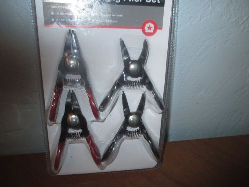 4 piece mini snap ring plier set-NIP