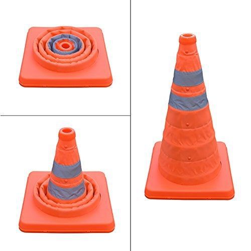 16 inch collapsible traffic multi purpose pop up reflective safety cone for sale