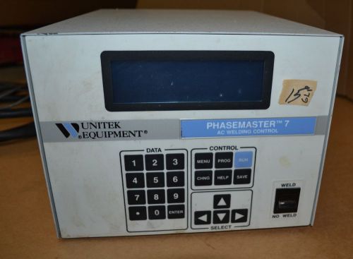 MIYACHI Unitek PM7/460 PHASEMASTER 7 CONTROLLER 1-240-03 460v AC Welding Control